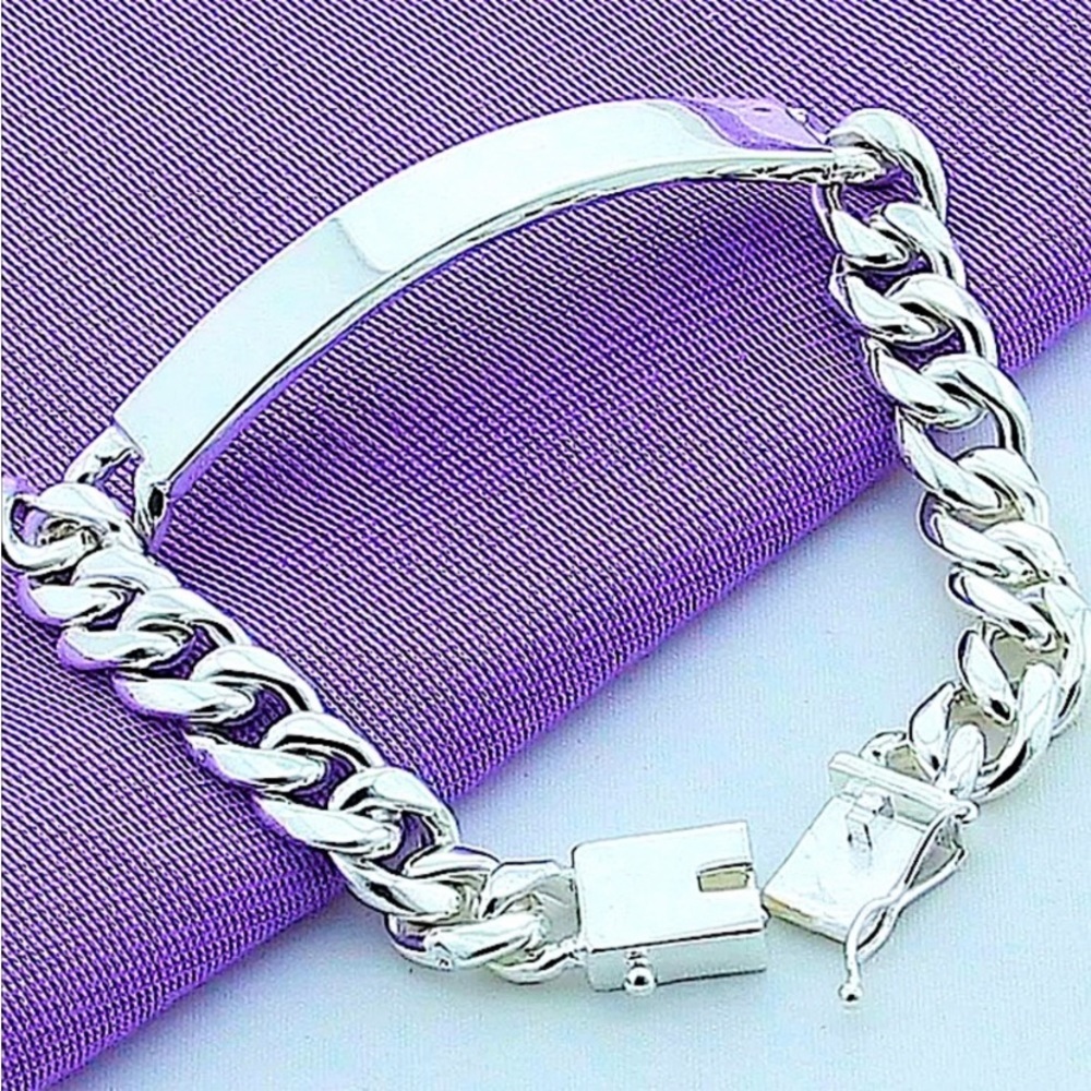 STERLING SILVER CHAIN BRACELET - Picture 4 of 11
